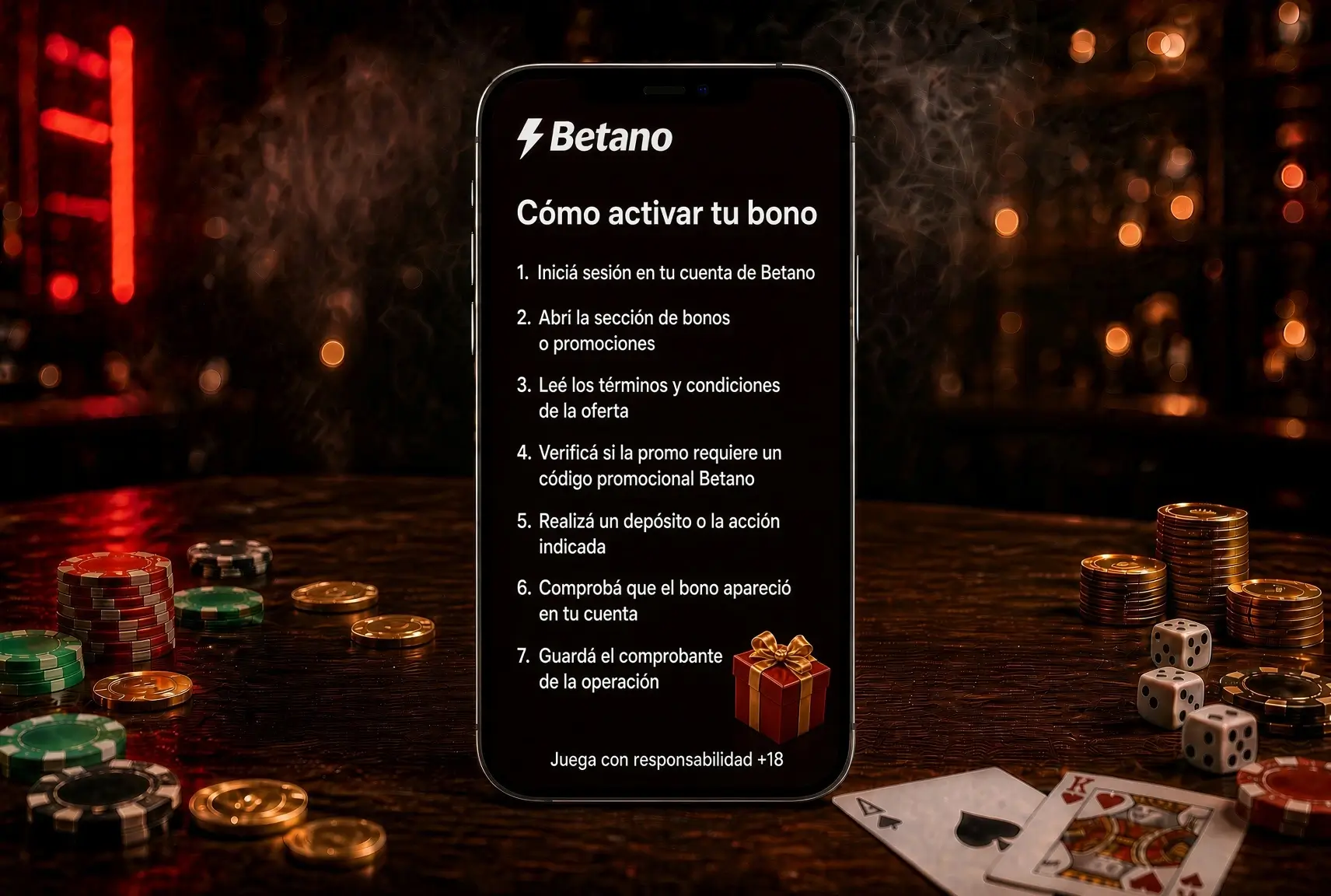 Cómo activar una promoción en Betano Argentina