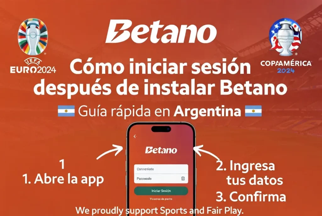 Cómo iniciar sesión después de instalar Betano