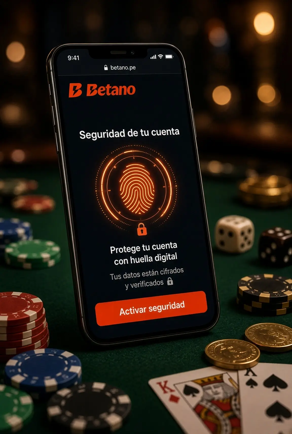 Proceso KYC de verificación de cuenta Betano